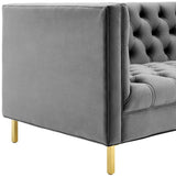 Delight Tufted Button Performance Velvet Sofa - BUILDMYPLACE