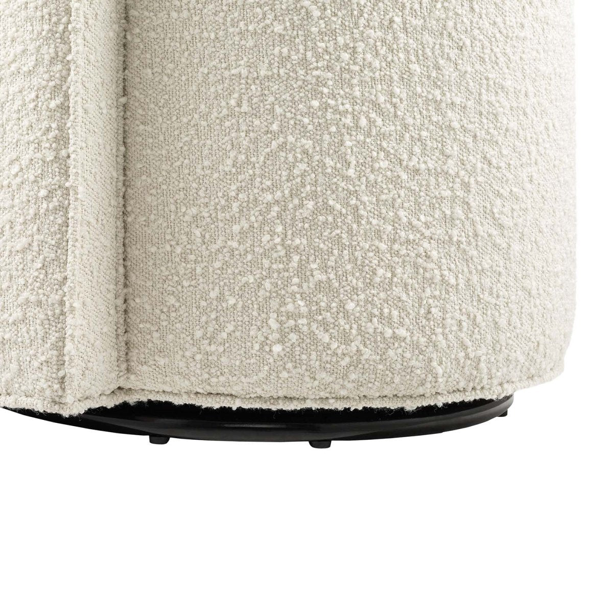 Della Boucle Fabric Swivel Chair - BUILDMYPLACE