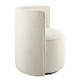 Della Boucle Fabric Swivel Chair - BUILDMYPLACE