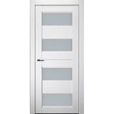 Della Interior Door in Bianco Noble Finish - BUILDMYPLACE