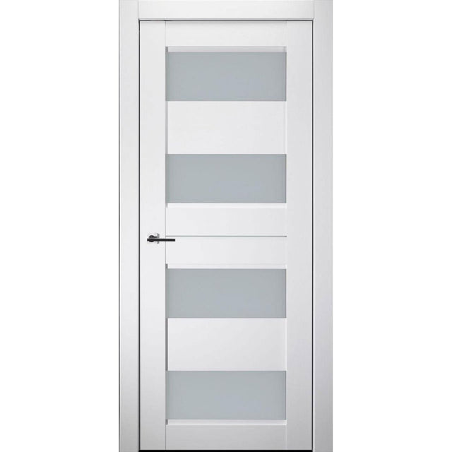 Della Interior Door in Bianco Noble Finish - BUILDMYPLACE