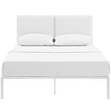 Della King Vinyl Bed - BUILDMYPLACE