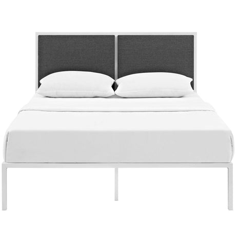 Della King Vinyl Bed - BUILDMYPLACE