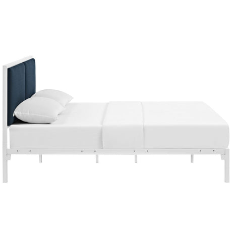 Della King Vinyl Bed - BUILDMYPLACE