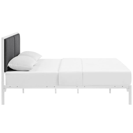 Della King Vinyl Bed - BUILDMYPLACE