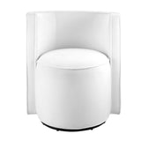 Della Performance Velvet Fabric Swivel Chair - BUILDMYPLACE