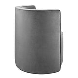 Della Performance Velvet Fabric Swivel Chair - BUILDMYPLACE