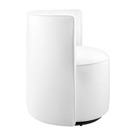 Della Performance Velvet Fabric Swivel Chair - BUILDMYPLACE