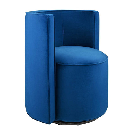 Della Performance Velvet Fabric Swivel Chair - BUILDMYPLACE