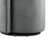 Della Performance Velvet Fabric Swivel Chair - BUILDMYPLACE