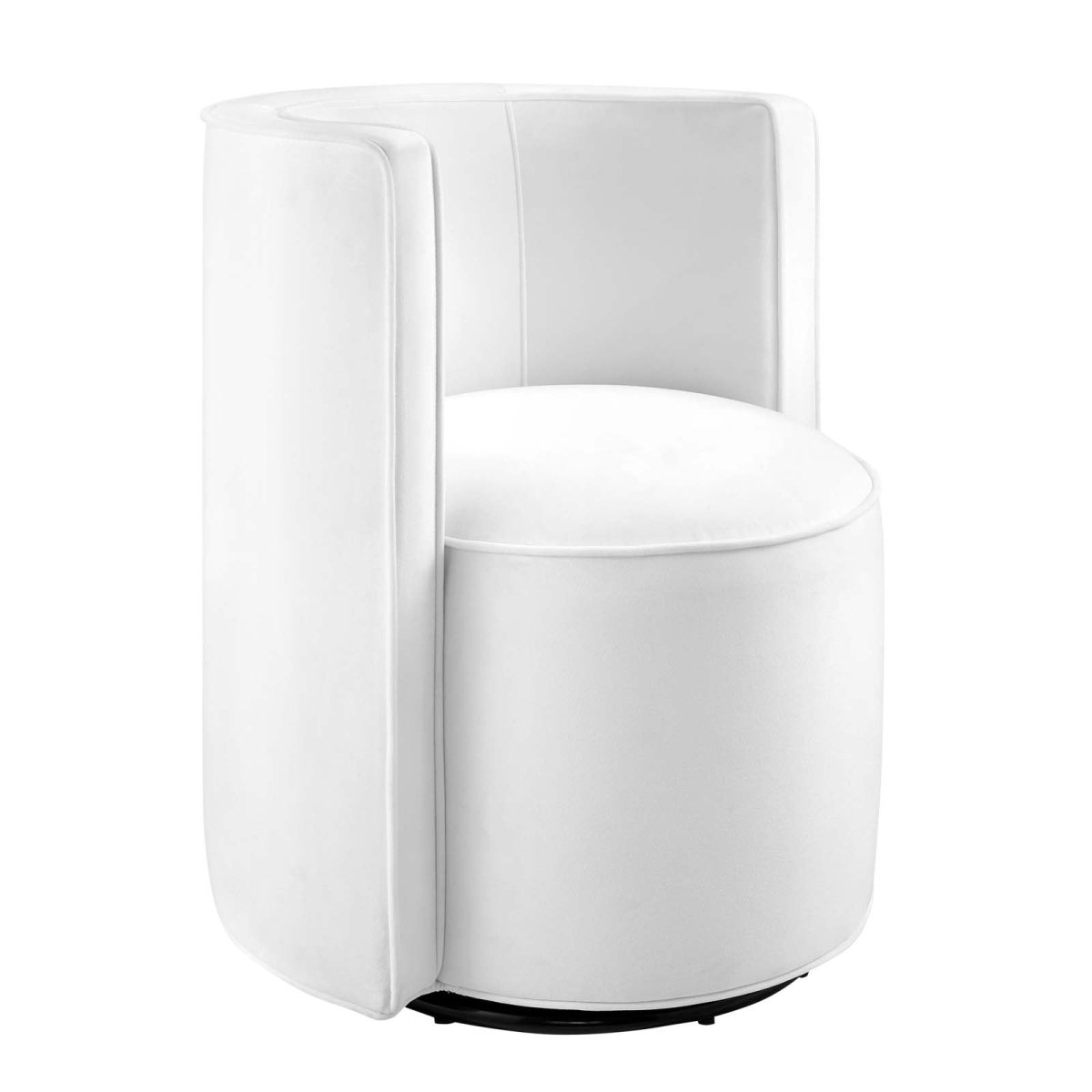 Della Performance Velvet Fabric Swivel Chair - BUILDMYPLACE