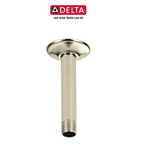 Delta 6" Ceiling Mounted Shower Arm and Shower Arm Flange - BUILDMYPLACE