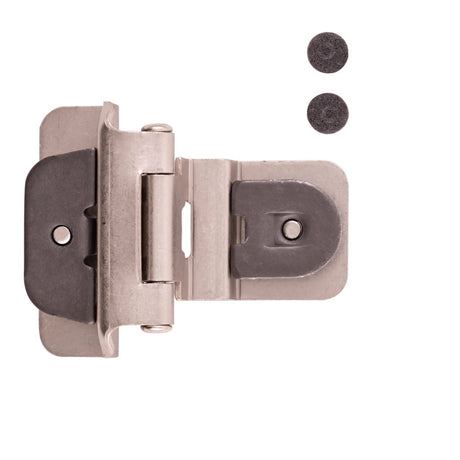 Demountable Hinge Double 3/8 Inch Inset 1/4 Inch Overlay (2 Hinges/Per Pack) - Hickory Hardware - BUILDMYPLACE