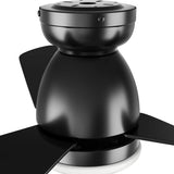 DENVER 52 inch 3 - Blade Flush Mount Smart Ceiling Fan with LED Light & Remote - LEDMyPlace