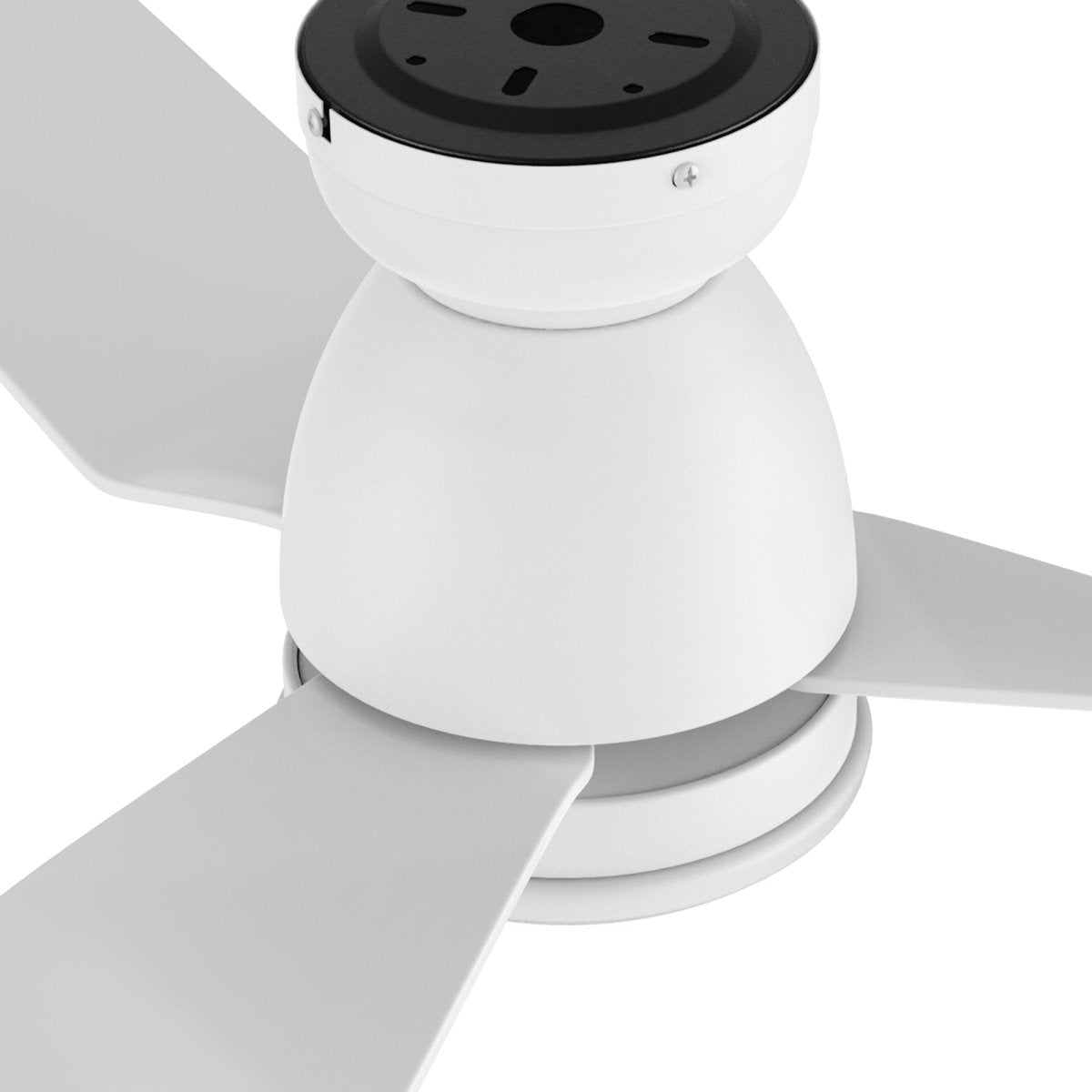 DENVER 52 inch 3 - Blade Flush Mount Smart Ceiling Fan with LED Light With Remote - LEDMyPlace