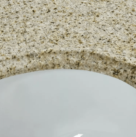 Desert gold granite Oval Bathroom Vanity Sink Top - BUILDMYPLACE