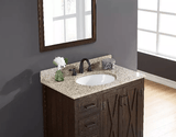 Desert gold granite Oval Bathroom Vanity Sink Top - BUILDMYPLACE