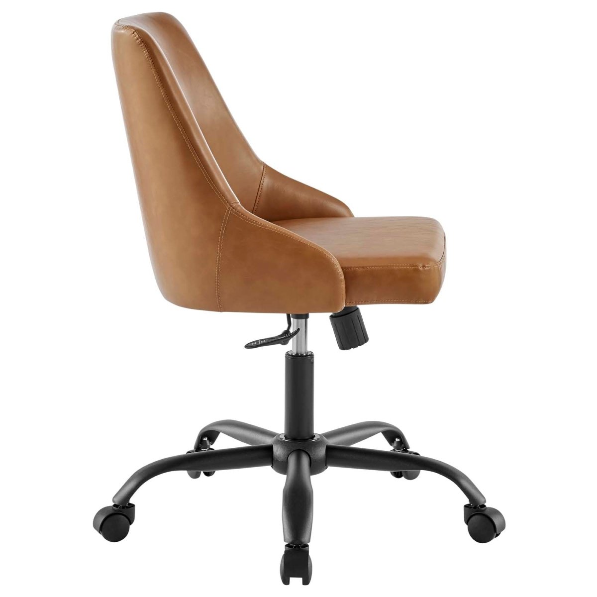 Designate Swivel Vegan Leather Office Chair - BUILDMYPLACE