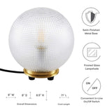 Destiny Glass and Metal Table Lamp - BUILDMYPLACE