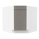 Diagonal Corner Sink Base Cabinet| Matrix Silver | 36"W x 34.5"H x 24"D - BUILDMYPLACE