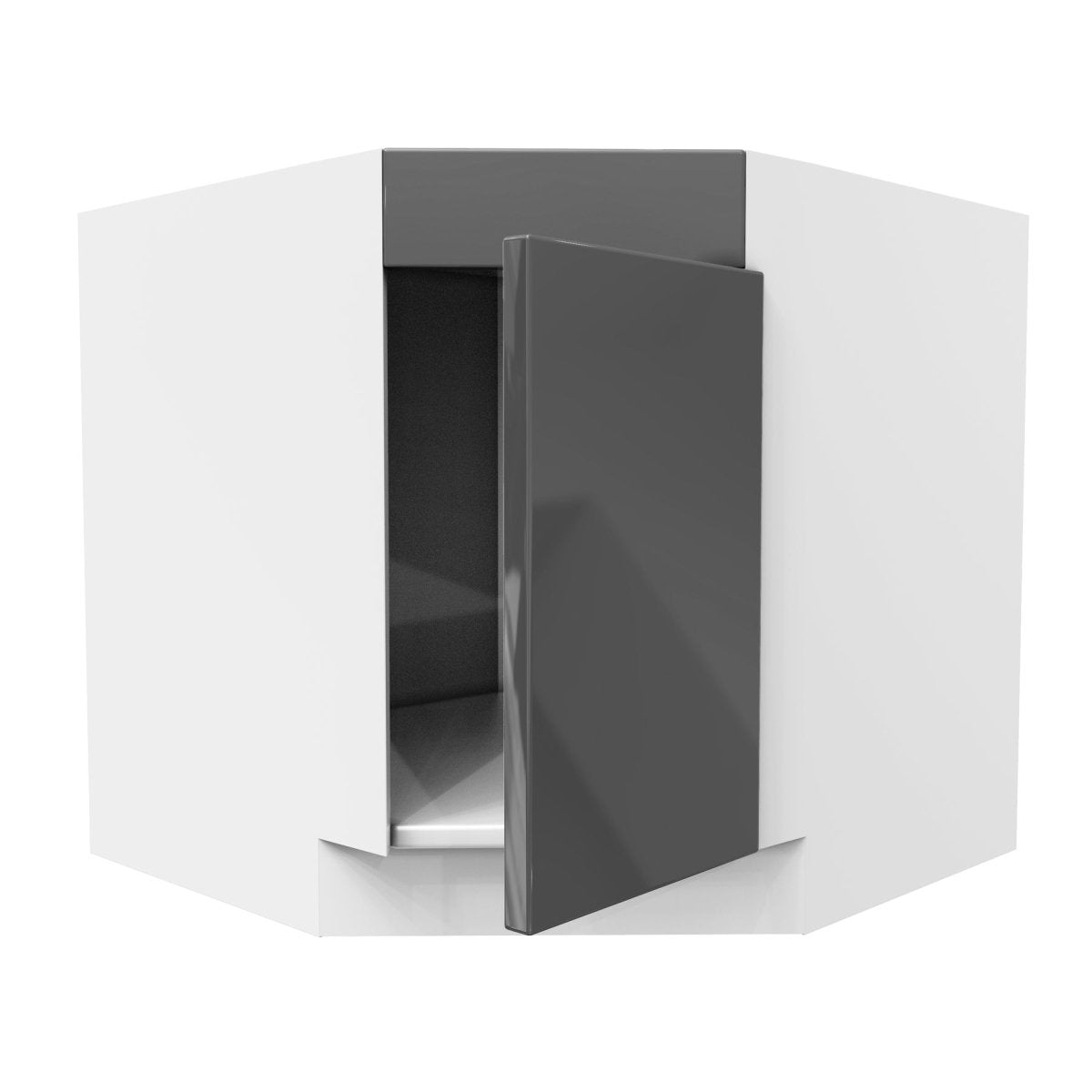 Diagonal Corner Sink Base Cabinet | Milano Slate | 36"W x 34.5"H x 24"D - BUILDMYPLACE