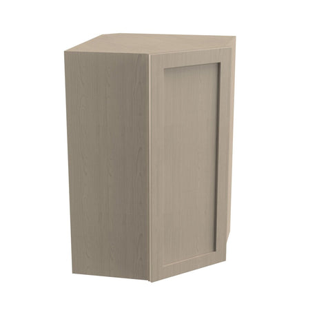 Diagonal Corner Wall Cabinet |Elegant Stone| 27W x 42H x 12D - BUILDMYPLACE