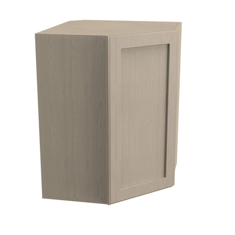 Diagonal Corner Wall Cabinet | Elegant Stone|27W x 36H x 12D - BUILDMYPLACE