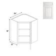 Diagonal Corner Wall Cabinets - 18 in H x 24 in W x 24 in D - AO - Pre Assembled - BUILDMYPLACE