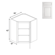 Diagonal Corner Wall Cabinets - 42 in H x 24 in W x 24 in D - AO - Pre Assembled - BUILDMYPLACE