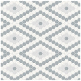 Diamond Soho Afternoon Blend Matte Glazed Porcelain Mosaic - BUILDMYPLACE