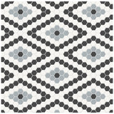 Diamond Soho Dawn Blend Matte Glazed Porcelain Mosaic - BUILDMYPLACE