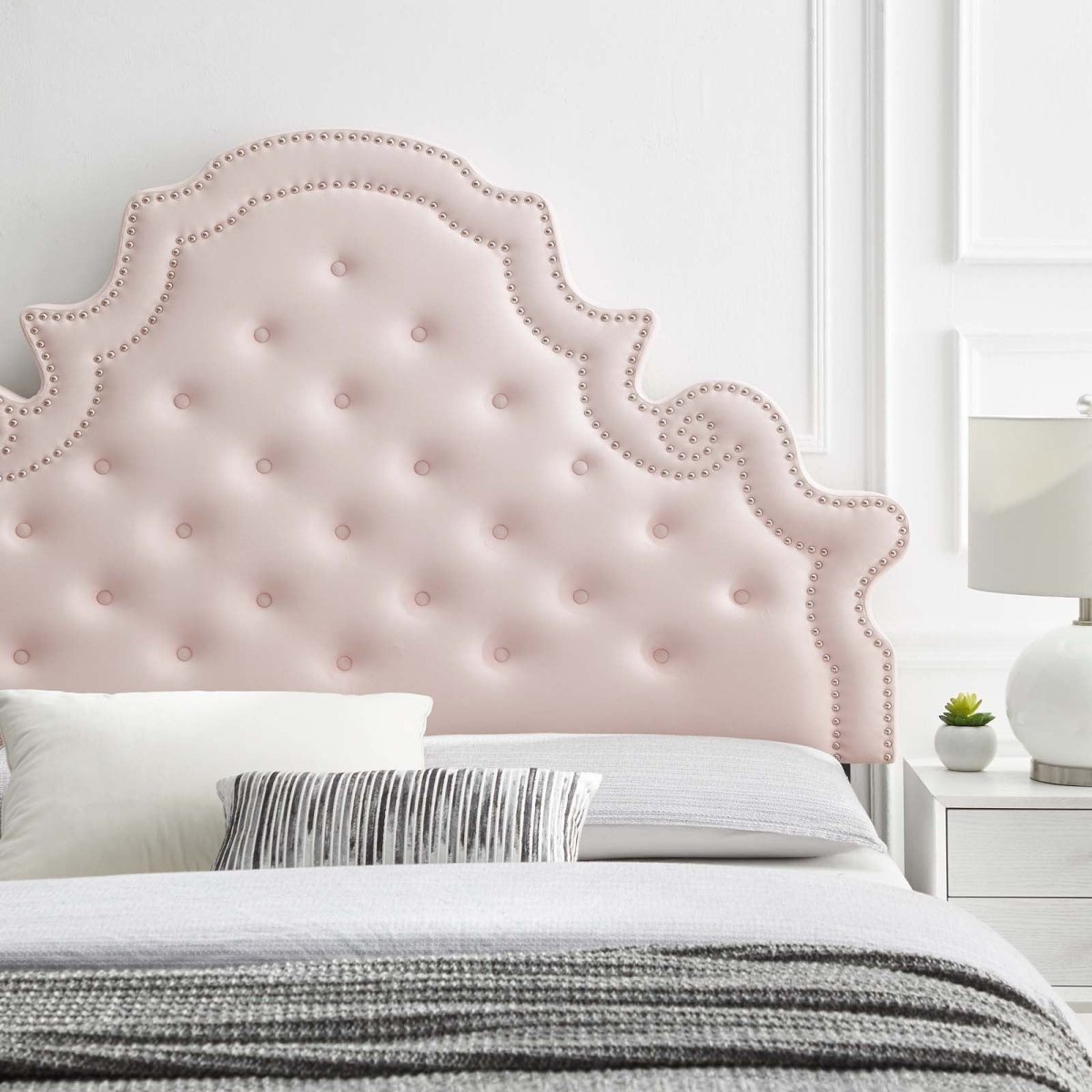 Diana Tufted Performance Velvet Twin Headboard - BUILDMYPLACE