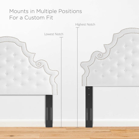 Diana Tufted Performance Velvet Twin Headboard - BUILDMYPLACE