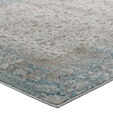 Dilys Distressed Vintage Floral Lattice Area Rug - BUILDMYPLACE