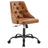 Distinct Tufted Swivel Vegan Leather Office Chair - BUILDMYPLACE