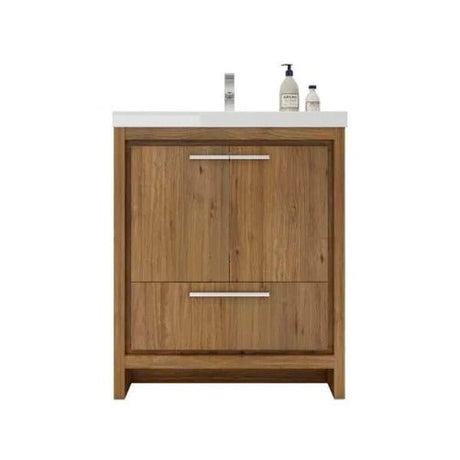 Divine Freestanding Bathroom Vanity With Acrylic Sink, Soft Closing Doors & Drawers - BUILDMYPLACE