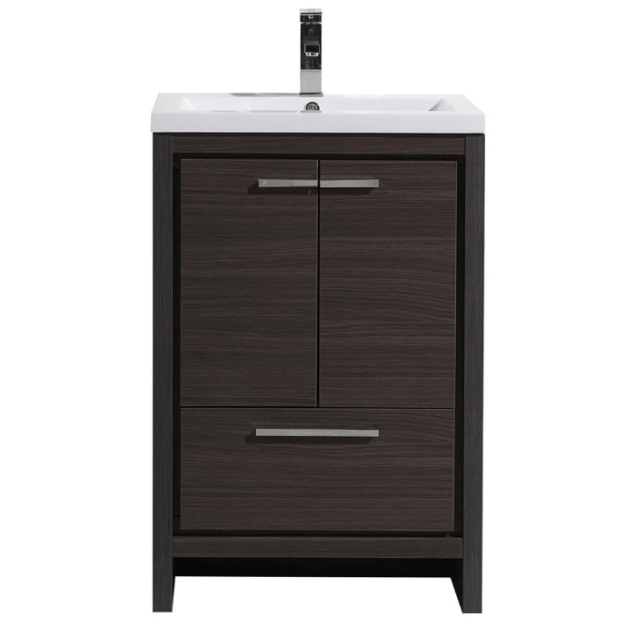 Divine Freestanding Bathroom Vanity With Acrylic Sink, Soft Closing Doors & Drawers - BUILDMYPLACE