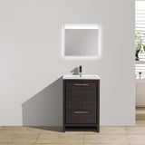 Divine Freestanding Bathroom Vanity With Acrylic Sink, Soft Closing Doors & Drawers - BUILDMYPLACE