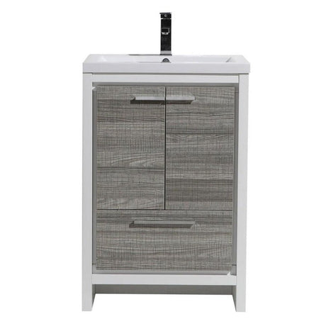 Divine Freestanding Bathroom Vanity With Acrylic Sink, Soft Closing Doors & Drawers - BUILDMYPLACE