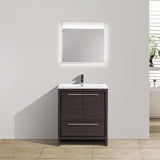 Divine Freestanding Bathroom Vanity With Acrylic Sink, Soft Closing Doors & Drawers - BUILDMYPLACE