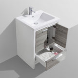 Divine Freestanding Bathroom Vanity With Acrylic Sink, Soft Closing Doors & Drawers - BUILDMYPLACE