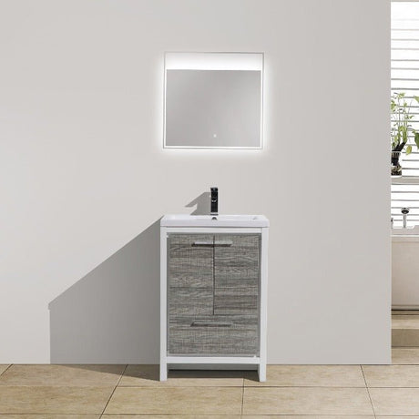 Divine Freestanding Bathroom Vanity With Acrylic Sink, Soft Closing Doors & Drawers - BUILDMYPLACE