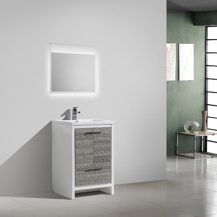 Divine Freestanding Bathroom Vanity With Acrylic Sink, Soft Closing Doors & Drawers - BUILDMYPLACE