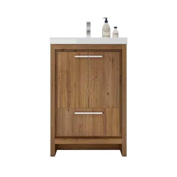 Divine Freestanding Bathroom Vanity With Acrylic Sink, Soft Closing Doors & Drawers - BUILDMYPLACE