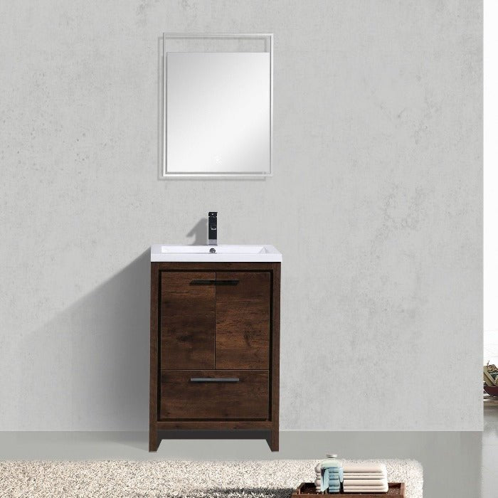 Divine Freestanding Bathroom Vanity With Acrylic Sink, Soft Closing Doors & Drawers - BUILDMYPLACE