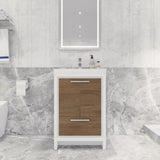 Divine Freestanding Bathroom Vanity With Acrylic Sink, Soft Closing Doors & Drawers - BUILDMYPLACE