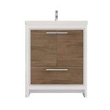 Divine Freestanding Bathroom Vanity With Acrylic Sink, Soft Closing Doors & Drawers - BUILDMYPLACE