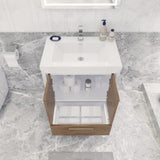 Divine Freestanding Bathroom Vanity With Acrylic Sink, Soft Closing Doors & Drawers - BUILDMYPLACE