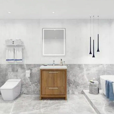 Divine Freestanding Bathroom Vanity With Acrylic Sink, Soft Closing Doors & Drawers - BUILDMYPLACE