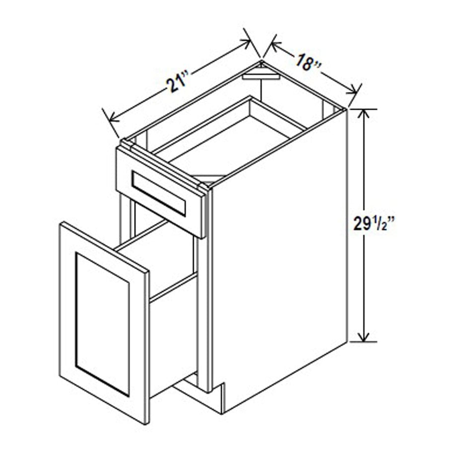 Document File Base Cabinet | 18''W x 29 1/2''H x 21''D - BUILDMYPLACE